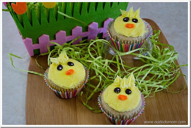 Springtime Chick Cupcakes
