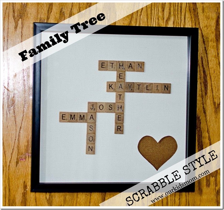 DIY Project | Family Tree in Scrabble Style
